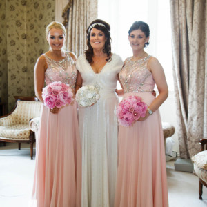 bride and bridesmaids